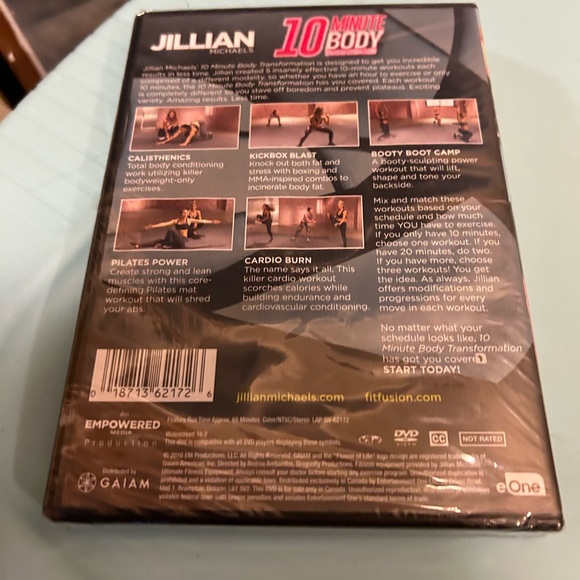 2/$10 Jillian Michaels exercise Program DVD 10 minute body transformation new - Picture 4 of 4